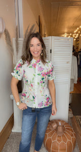 KUT from the Kloth Gemma Blouse - Backwards Boutique 