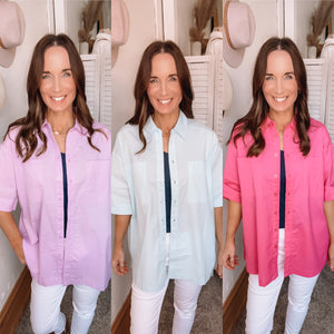 Riley's Button Up Shirt - Backwards Boutique 