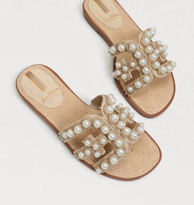Sam Edelman Bay Pearl Slide Sandal - Backwards Boutique 