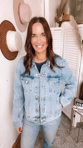 Zoey’s Vintage Jean Jacket - Backwards Boutique 