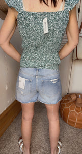 Kathy Raw Hem Shorts - Backwards Boutique 