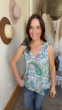 Load image into Gallery viewer, Jenny’s Floral Tank - Backwards Boutique 