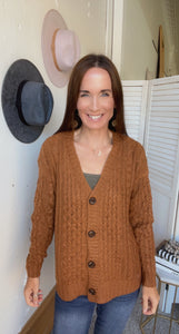 Shannon’s Cable Cardigan - Backwards Boutique 