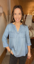 Load image into Gallery viewer, Kami&#39;s Chambray Top - Backwards Boutique 
