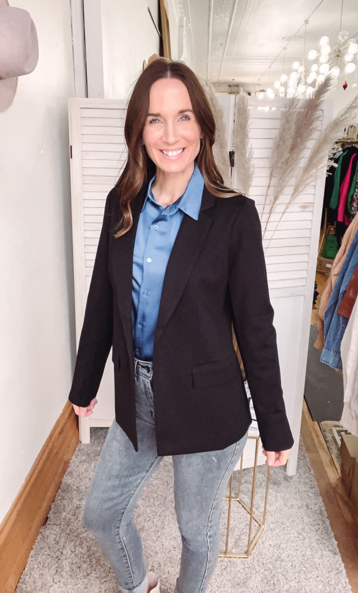 Sydney s Black Suit Jacket Backwards Boutique