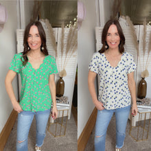 Load image into Gallery viewer, Maddie&#39;s Floral Blouse - Backwards Boutique 