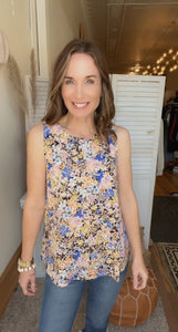 Lisa's Floral Tank - Backwards Boutique 