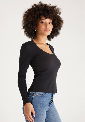 Z Supply Sirena Rib Long Sleeve - Backwards Boutique 