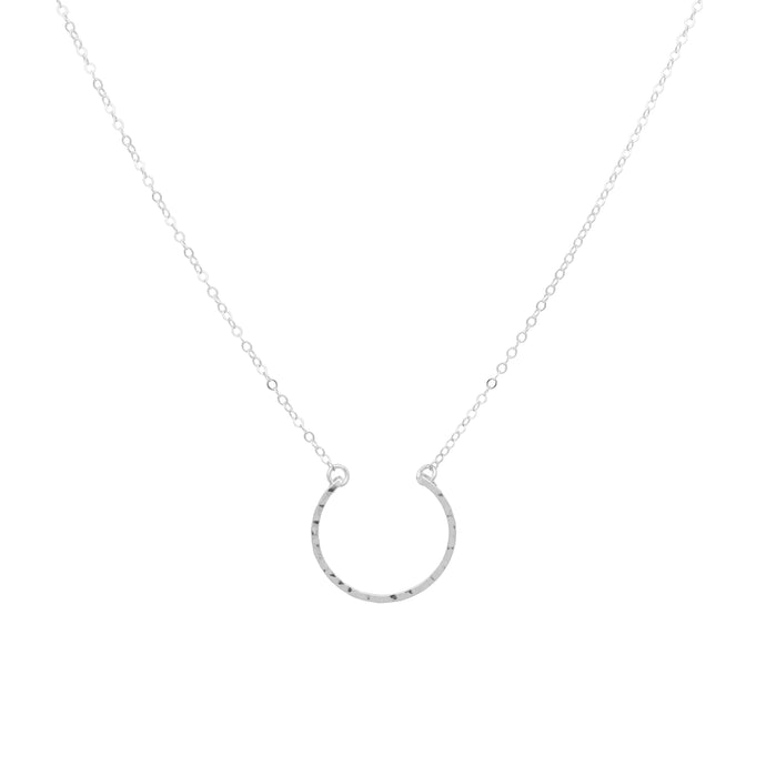 Agapantha  Half Moon Necklace - Backwards Boutique 