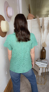 Jody's Eyelet Top - Backwards Boutique 