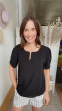 Load image into Gallery viewer, Lilly&#39;s Short Sleeve Blouse - Backwards Boutique 