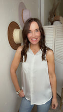 Load image into Gallery viewer, Shelly&#39;s White Tank Top - Backwards Boutique 