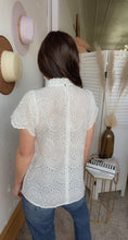 Load image into Gallery viewer, Jody&#39;s Eyelet Top - Backwards Boutique 