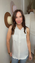 Load image into Gallery viewer, Shelly&#39;s White Tank Top - Backwards Boutique 